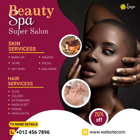 Beauty Salon Poster Template Postermywall