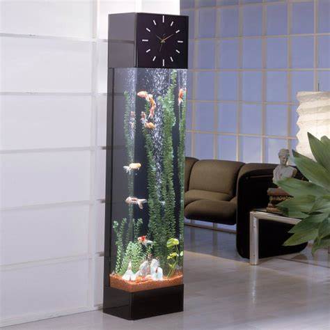 fish tank seems like a vertical version of regular aquarium. This fish 