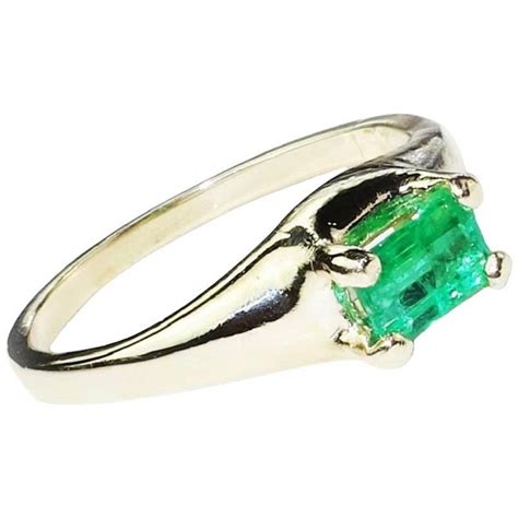 Making this item will result in a profit of 182 coins. Brazilian Emerald Cut Emerald in Yellow Gold Ring For Sale ...