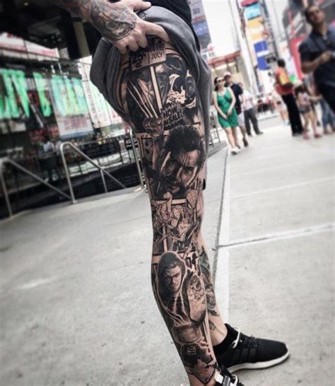 HEAVILY TATTOOED Leg Tattoo Men Leg Sleeve Tattoo Best Leg Tattoos