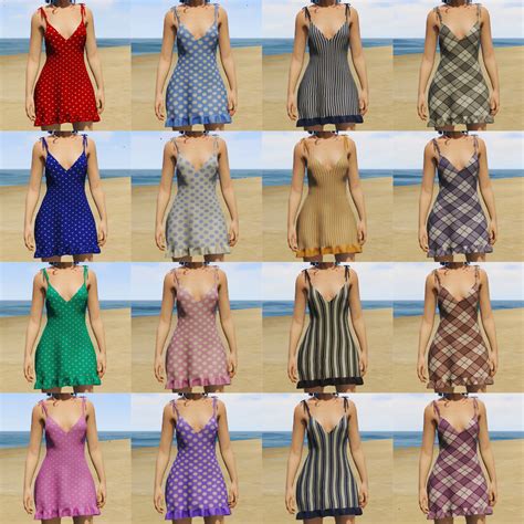 Summer Dress Textures For Mp Female Gta5