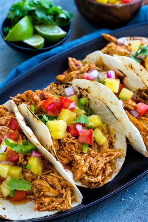 Featured in 4 easy instant pot dinners. Slow Cooker Chicken Tacos - Jessica Gavin