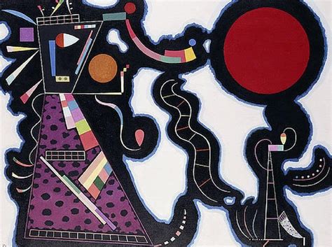 Wassily Kandinsky Red Circle 1939 Abstract Words Abstract