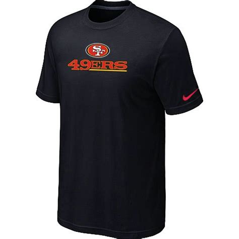 Nike San Francisco 49ers Sideline Legend Authentic Font T Shirt Black