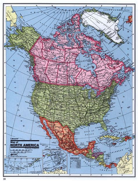 Detailed Political Map Of North America North America Mapsland