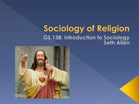 sociology of religion ppt