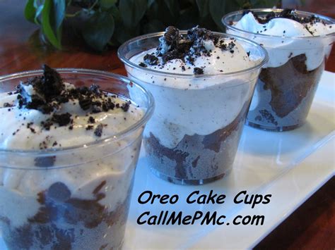 Call Me PMc: Oreo Cake Cups | Oreo cheesecake, Oreo, Oreo cake