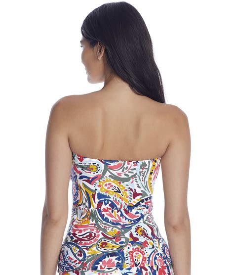 Anne Cole Signature Watercolor Paisley Twist Bandini Top And Reviews