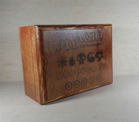 Mtg deck box ,leather deck box ,in 100 sleeves cards ,magic the gathering ,mtg card case ,magic deck box. Pin by Rachael Walsh on Game 'n' style | Magic the ...