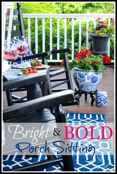 Bright And Bold Porch Sitting Summer Simplified Stonegable