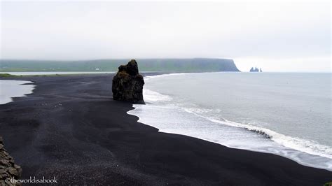 Walking Reynisfjara Black Sand Beach In Iceland The