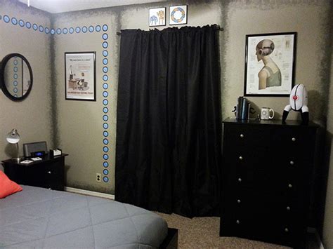 Gamer Creates An Incredible Portal Themed Bedroom