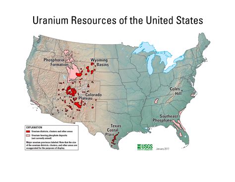 Figure Of Uranium Resources Of The United States Us Geological Survey