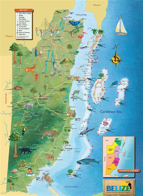 Wenn sie auf die karte klicken. Belize cruise port Karte - Belize-port Karte (Central ...
