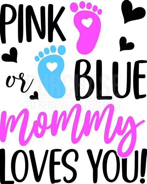 Pink Or Blue Mommy And Daddy Loves You Svg • Gender Reveal Shirts Svg
