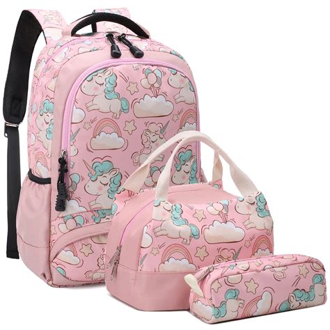 Buy Girls School Backpacks Set Cute Unicorn Backpack With Lunch Box