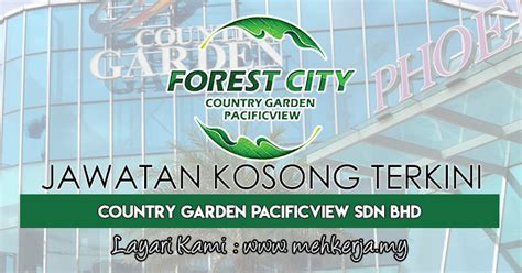 Bhd and country garden holdings co ltd (cg). Jawatan Kosong Terkini di Country Garden Pacificview Sdn ...