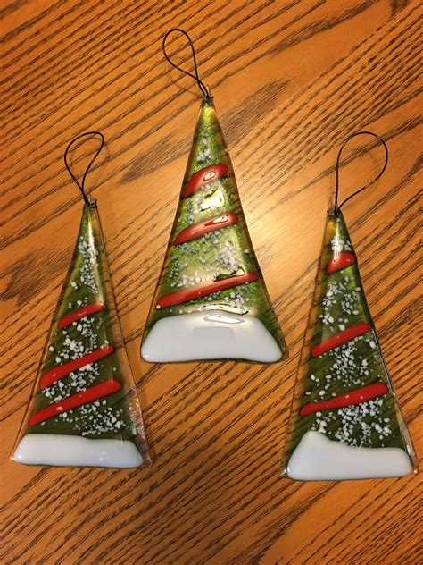 Full Fused Glass Christmas Tree Ornaments My Latest Project Vitrail