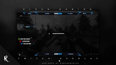Free Gfx Free Photoshop Video Overlay Template Twitch Gaming