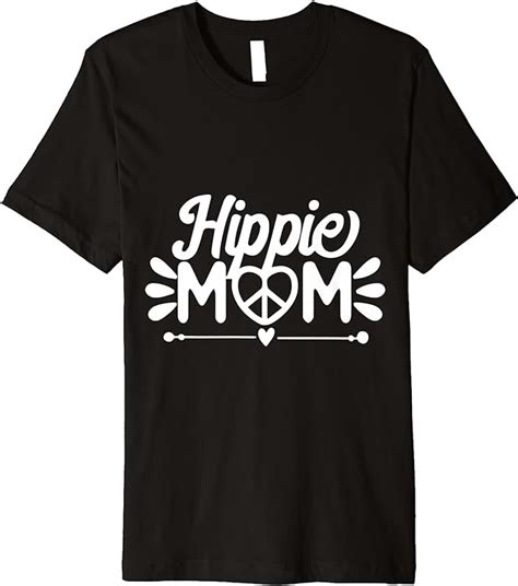 Hippie Mom Premium T Shirt Clothing Shoes And Jewelry