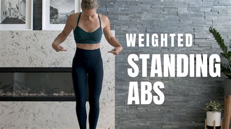 Standing Abs Workout With Weights Youtube