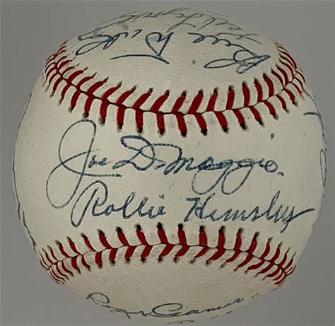 Lot Detail 1939 American League All Star Team Signed Ball Signed At