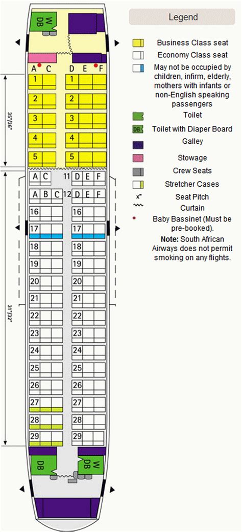 South African Airways Airbus A319 Aircraft Seating Chart Qantas A380