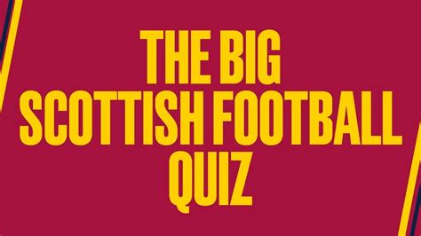 Every item on this page was chosen by a woman's day editor. LIVE | The Big Scottish Football Quiz 2 - YouTube