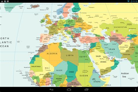 World Map With Countries Zoomable Topographic Map Of Usa With States