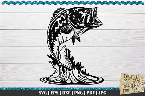 Bass Svg Bass Fishing Fishing Svg