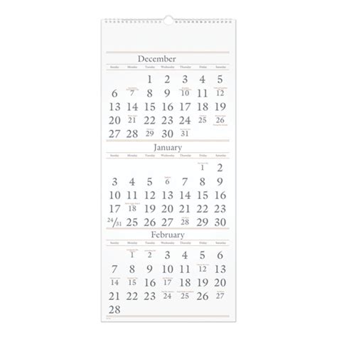 Bettymills Three Month Reference Wall Calendar 12 X 27 2020 2022