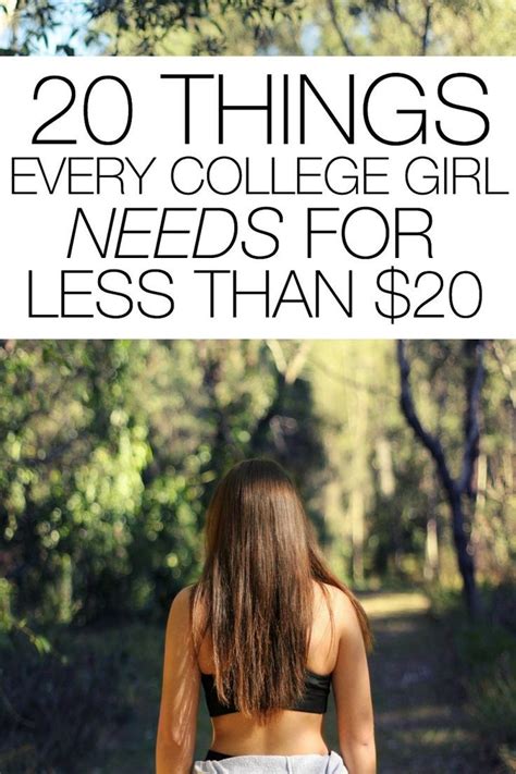 20 Things Every College Girl Needs For Less Than 20 Dorm College Girls College Packing