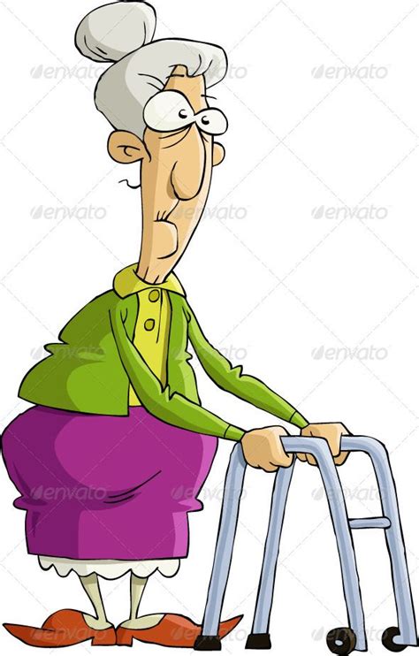 Old Woman Old Lady Cartoon Cartoon People Old Women