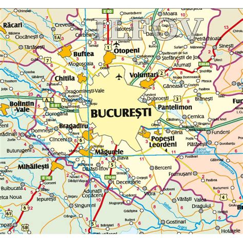 Harta romaniei, obiective turistice pe harta rutiera. Harta Turistica Romania 2019