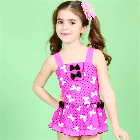 Share the best gifs now >>>. Cute Baby Girl Swimsuits Pink With Bow Kids Models One ...