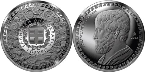 10 Euro Münze Griechische Kultur Aristoteles Muenzeneu