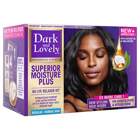 Dark And Lovely Superior Moisture Plus Relaxer Kit For Regular Hair