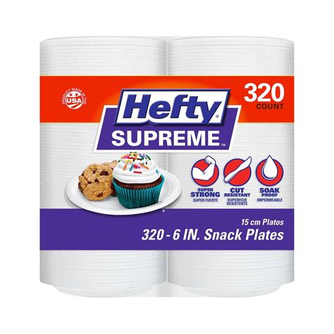 Hefty Supreme Foam Plates 6 320 Ct