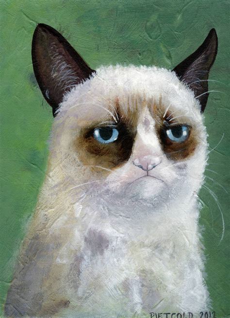 Tard The Grumpy Cat Print By Filosof Linda On Deviantart