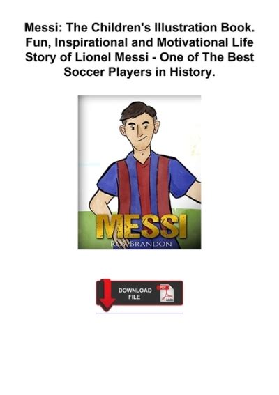 Pdf ️download ️ Messi The Childrens Illustration Book Fun
