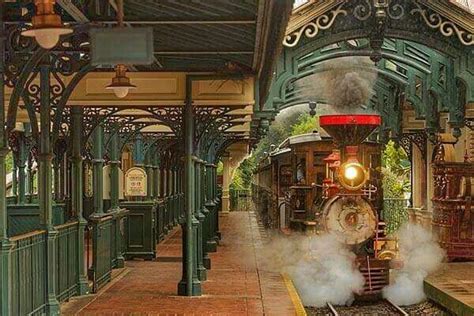 Mainstreet Usa Trainstation Disneyland Paris Disney Paris