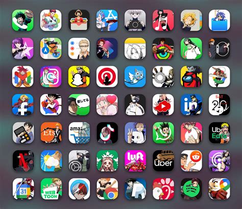 Iconos De Aplicaciones De Anime Para Iphone Sep Iconos Personalizados
