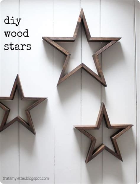 Rustic Wood Wall Stars