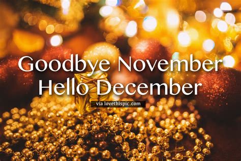 Bokeh Gold Goodbye November Hello December Pictures Photos And Images