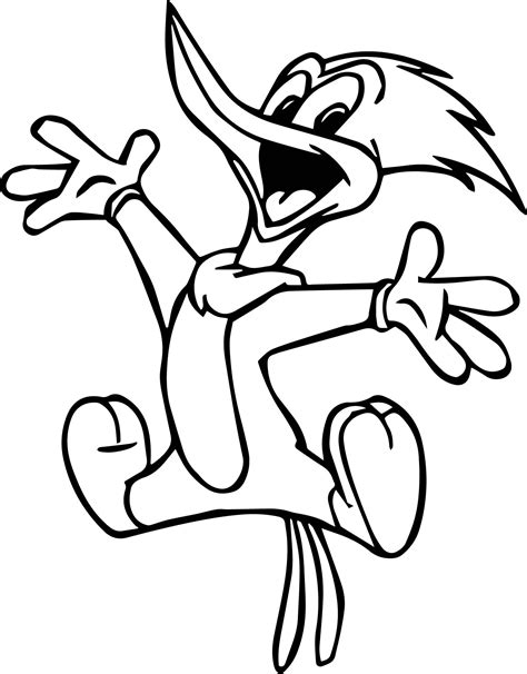 Woody Woodpecker Coloring Pages At Free Printable