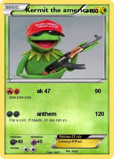 Pokémon Kermit The American Ak 47 My Pokemon Card