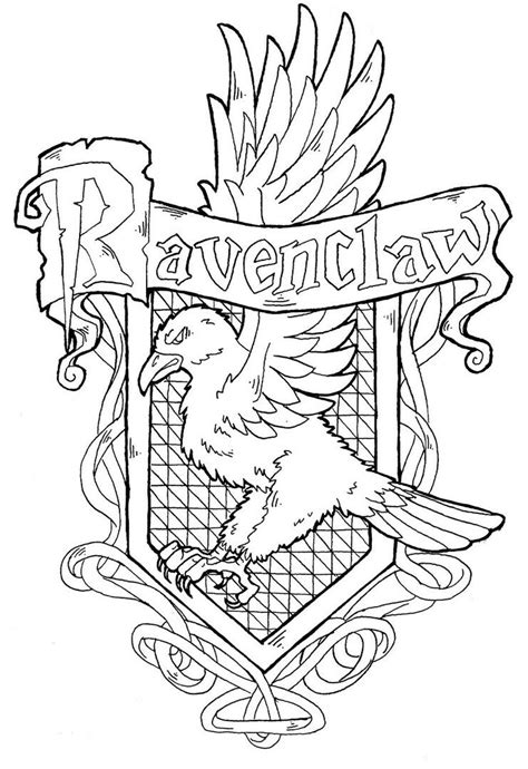 These unicorn coloring pictures can be colored pink, blue, black and even multicolored. Ravenclaw Crest Coloring Pages at GetColorings.com | Free ...