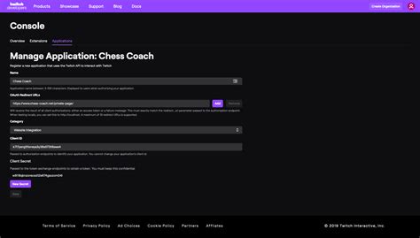 Twitch Api How To Setup A Client Id And Client Secret Streamweasels