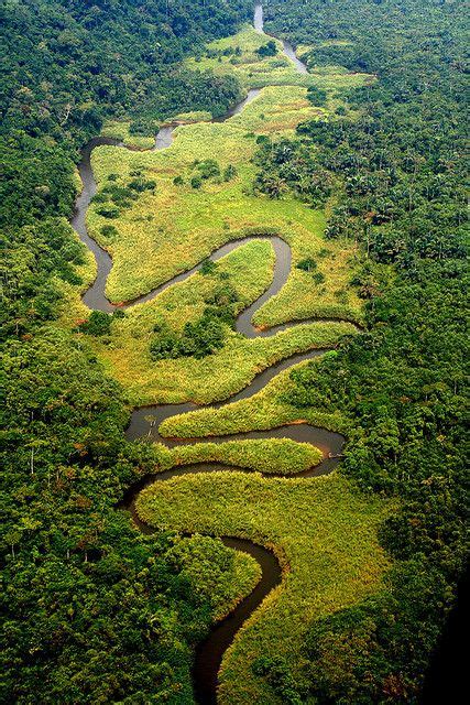 Meandering River In The Congo Congo River Wonders Of The World