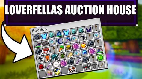 How To Use The Auction House On Loverfellas Server Youtube